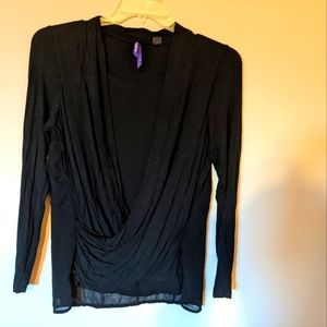 Séraphine black maternity & nursing top